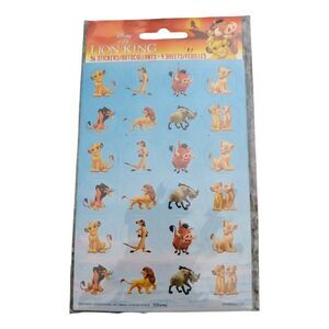 vintage Disney Lion King Sticker Sheets NOS 96 stickers 4 sheets total